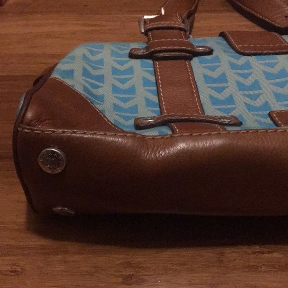 Michael by Michael Kors Brown and Teal Purse - Picture 4 of 8